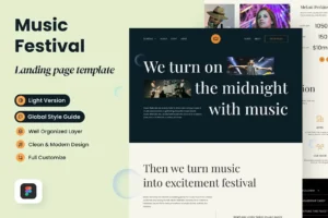 Music Festival Landing Page